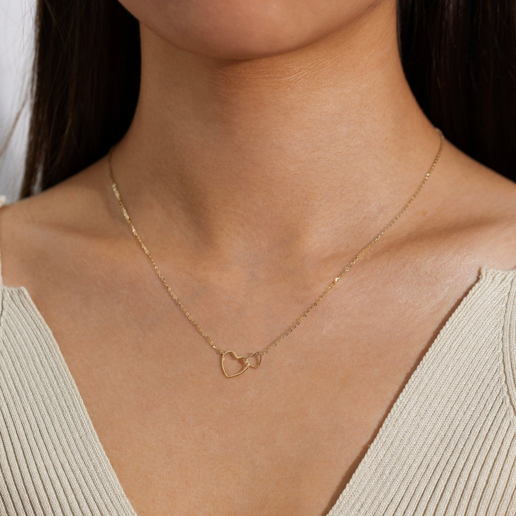 Love Heart Gold Necklace