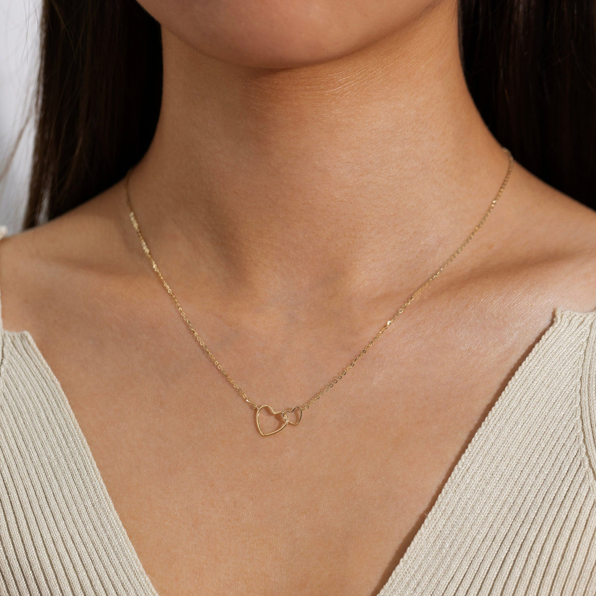 Love Heart Gold Necklace