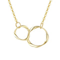 Double Circles Pendant Necklace