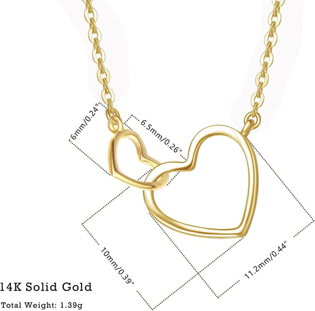 Love Heart Gold Necklace
