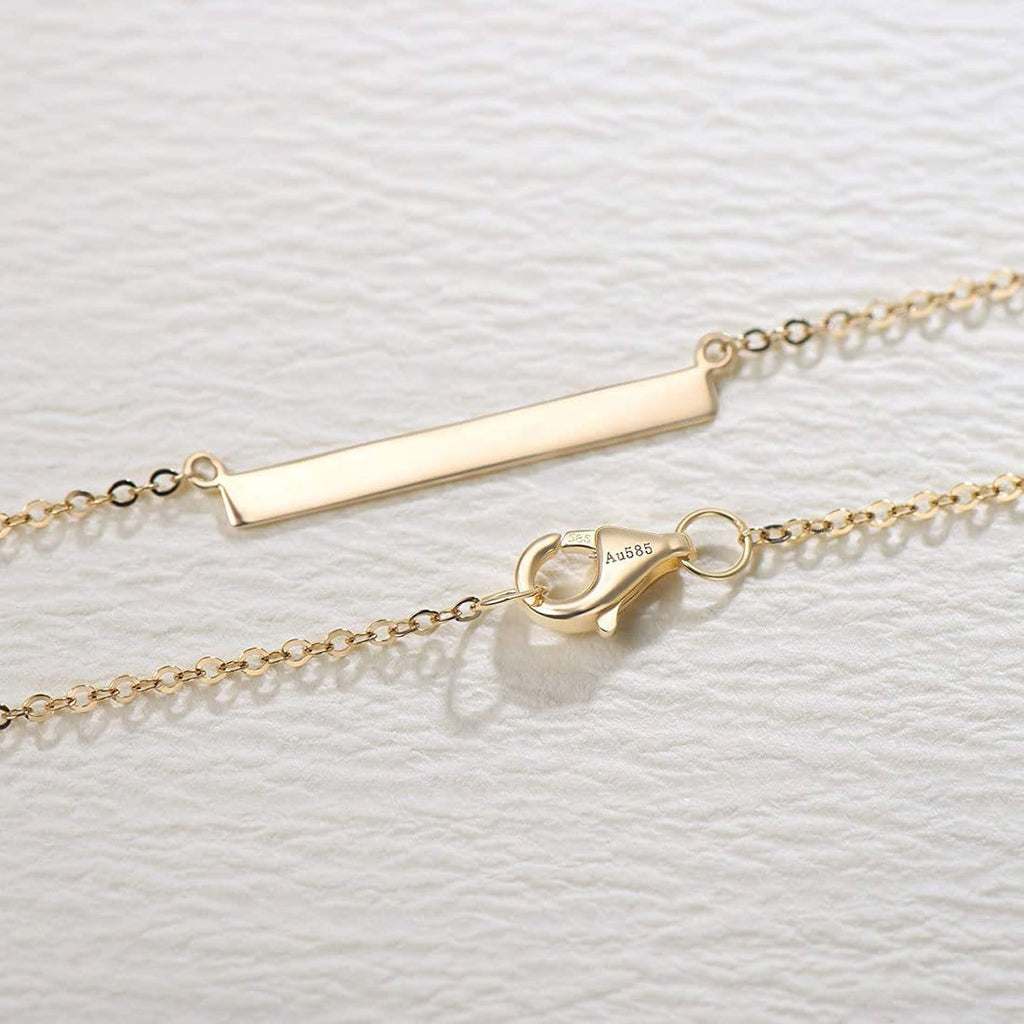 Simply Bar Horizontal Pendant Necklace