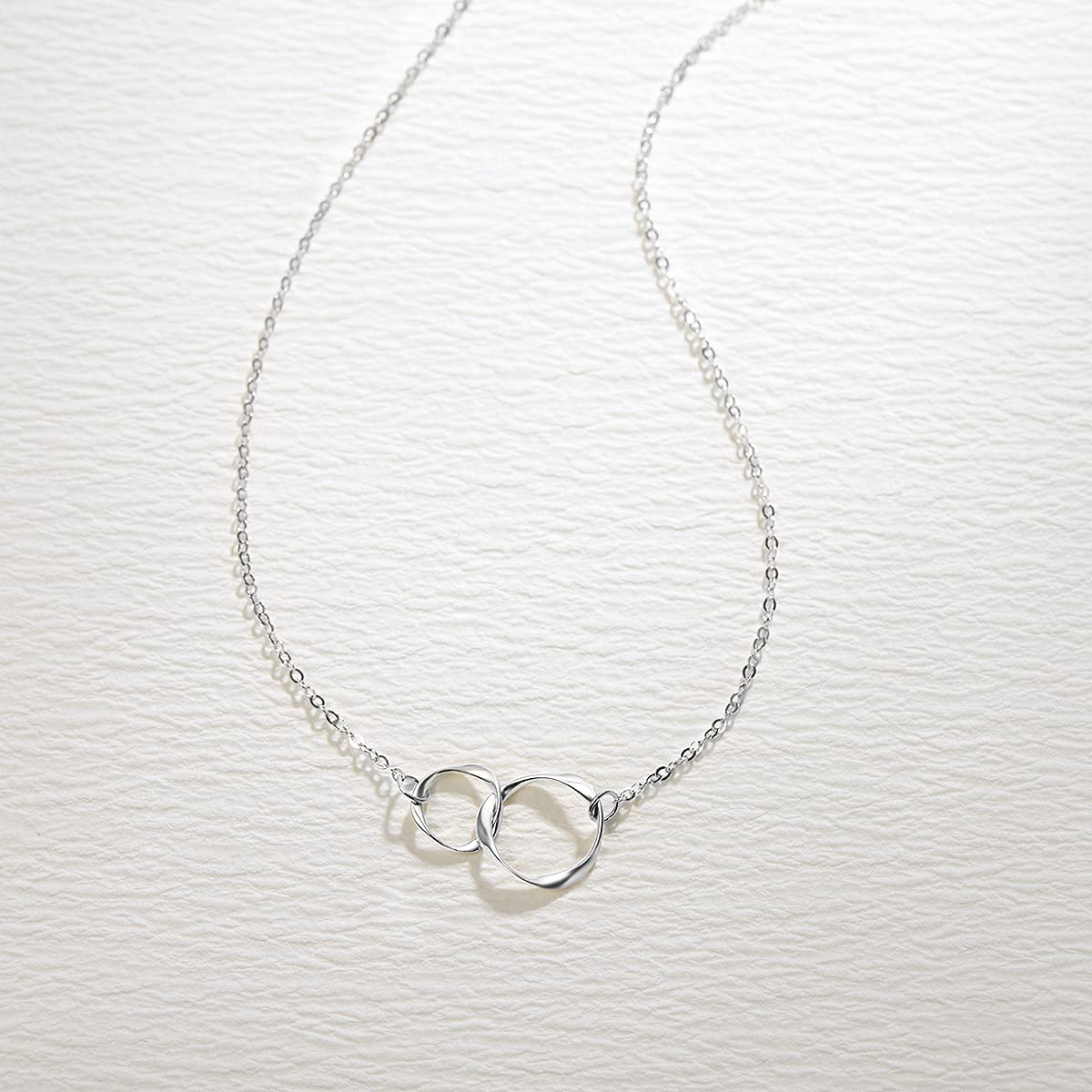 Double Circles Pendant Necklace