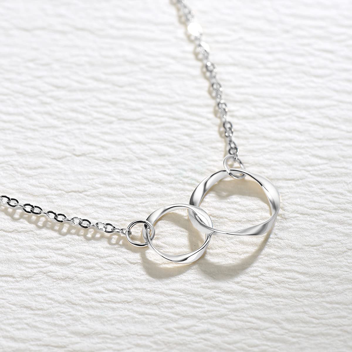Double Circles Pendant Necklace