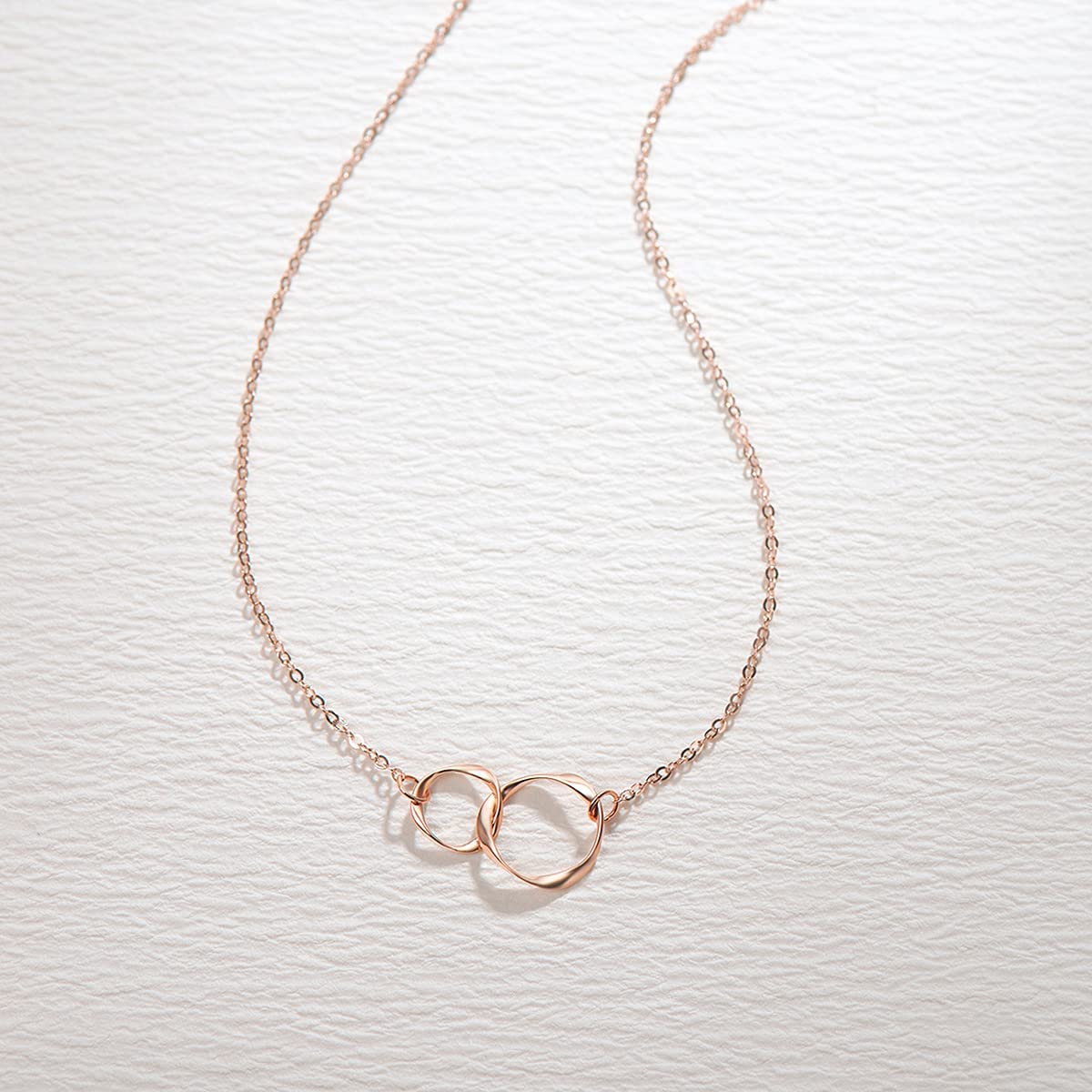 Double Circles Pendant Necklace