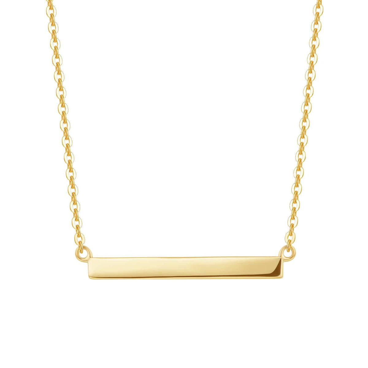 Simply Bar Horizontal Pendant Necklace