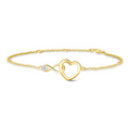 Interlocking Infinity Heart Bracelet