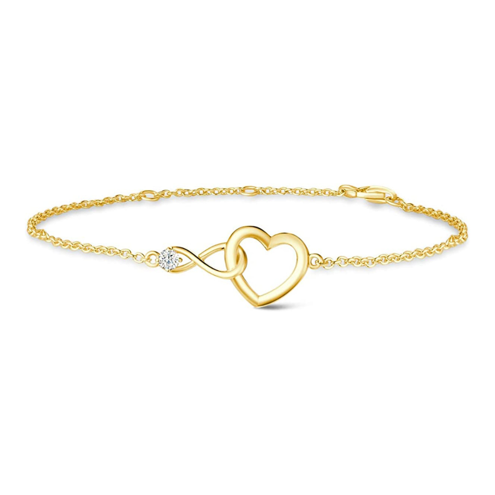 Interlocking Infinity Heart Bracelet
